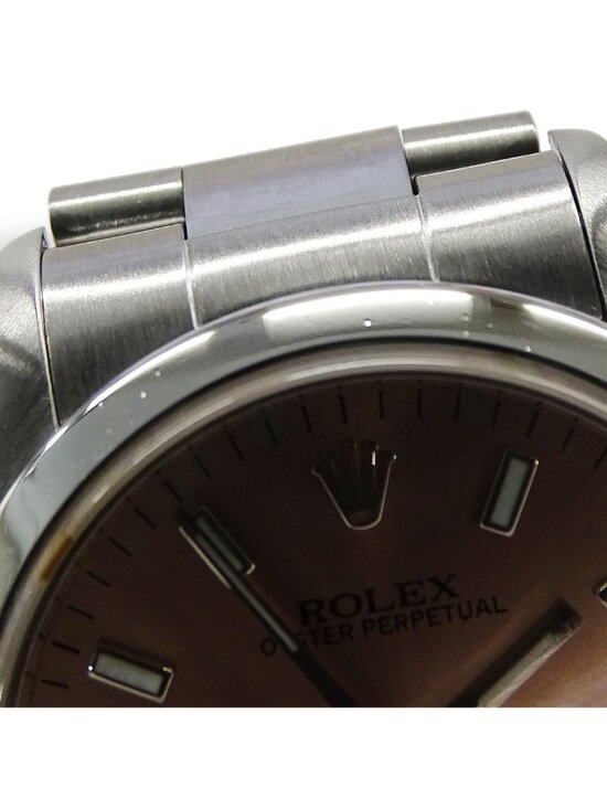 Rolex Oyster Perpetual Number Watch Boys Automatic Winding At Stainless Steel